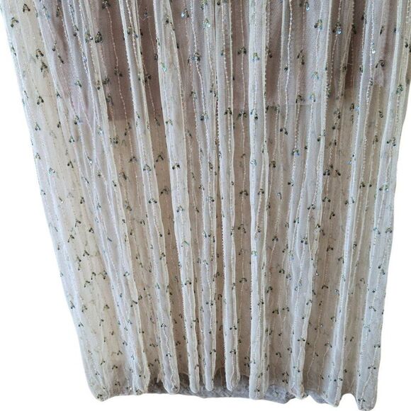 Nude Color Beaded Strapless Dress See Measurements - Picture 2 of 5